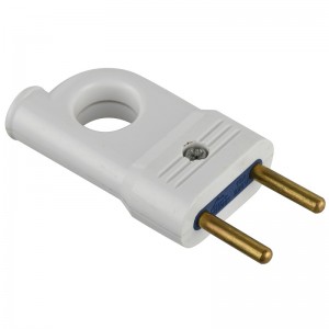 I-Factory Direct Supplier 2 Pin Electrical Plug Ungrounded Flat Plug